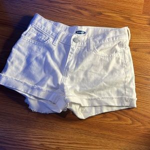 Jean shorts, from old navy, white